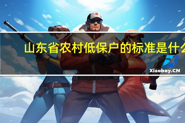 山东省农村低保户的标准是什么