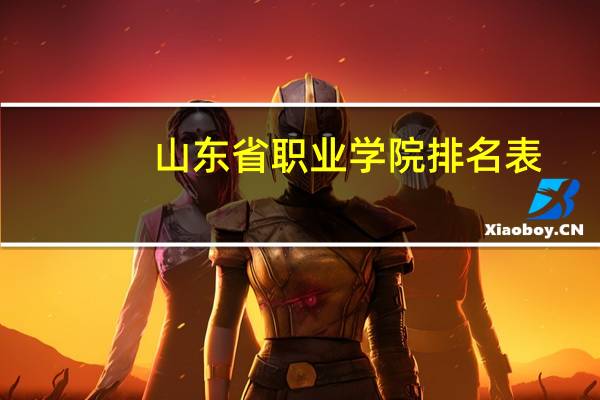 山东省职业学院排名表