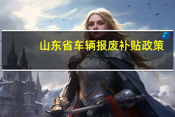 山东省车辆报废补贴政策