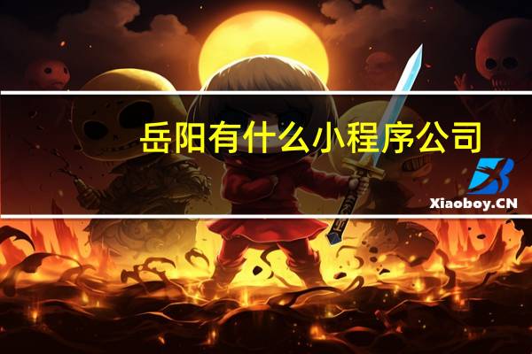 岳阳有什么小程序公司