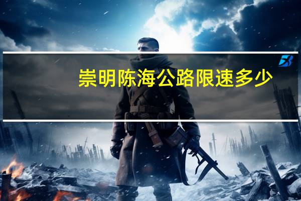 崇明陈海公路限速多少