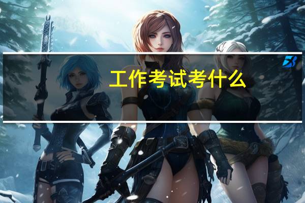工作考试考什么