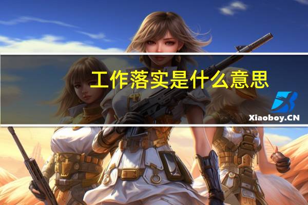 工作落实是什么意思