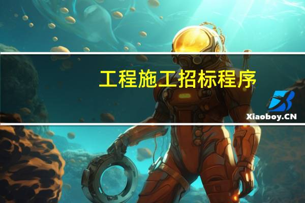 工程施工招标程序