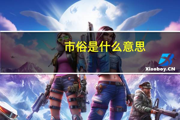 市俗是什么意思