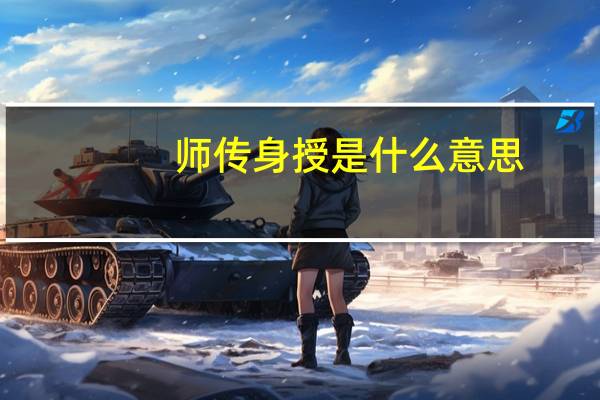 师传身授是什么意思