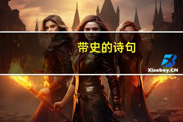 带史的诗句