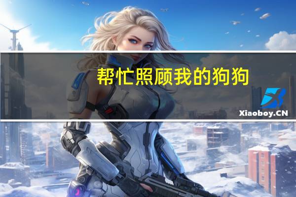 帮忙照顾我的狗狗