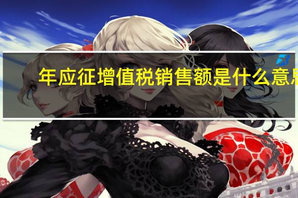 年应征增值税销售额是什么意思