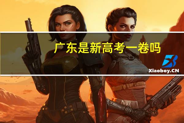 广东是新高考一卷吗