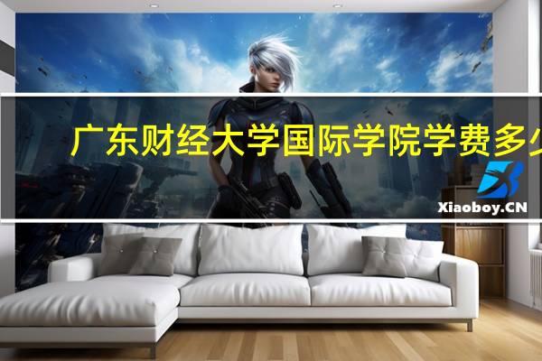 广东财经大学国际学院学费多少