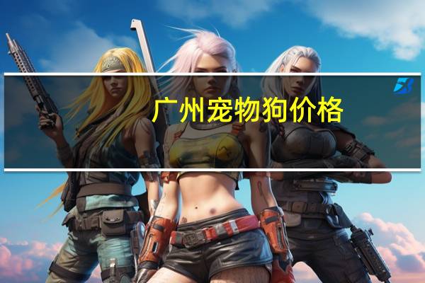 广州宠物狗价格