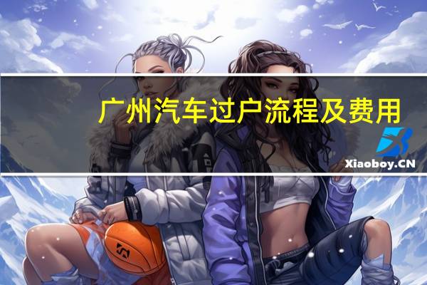 广州汽车过户流程及费用
