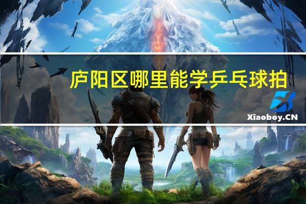 庐阳区哪里能学乒乓球拍