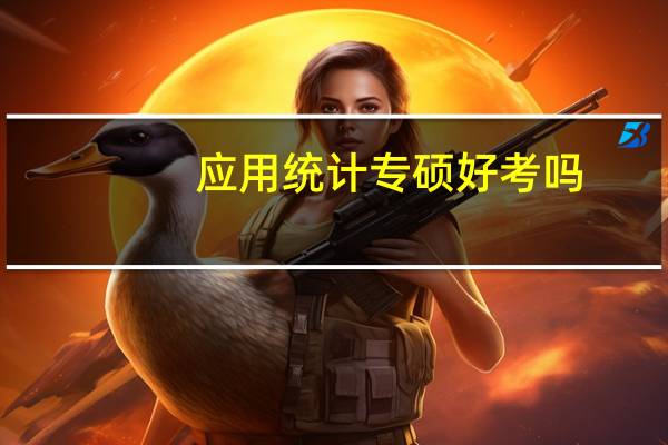 应用统计专硕好考吗