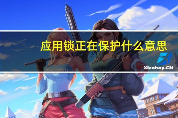 应用锁正在保护什么意思
