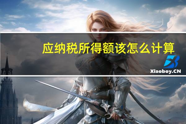 应纳税所得额该怎么计算