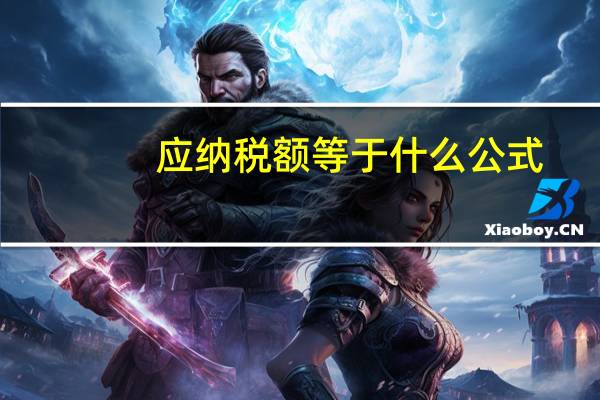 应纳税额等于什么公式