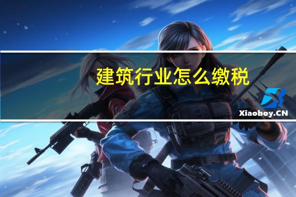 建筑行业怎么缴税