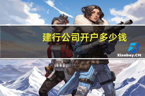 建行公司开户多少钱