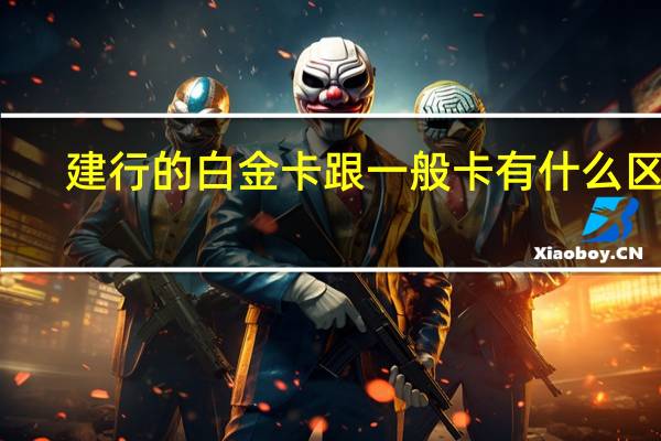 建行的白金卡跟一般卡有什么区别
