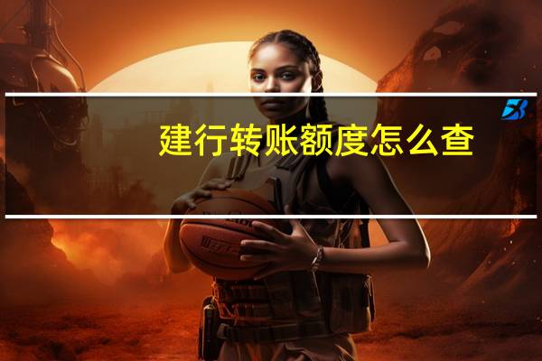 建行转账额度怎么查