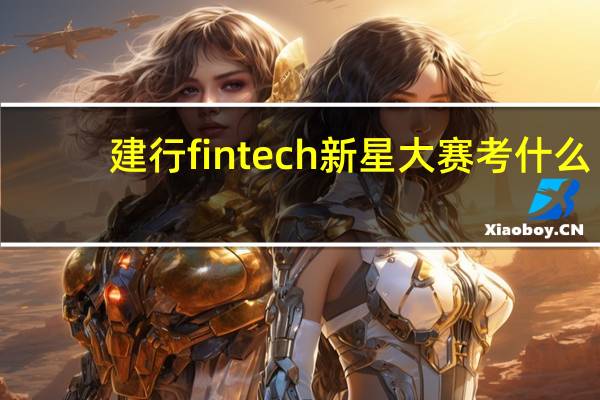 建行fintech新星大赛考什么
