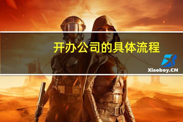 开办公司的具体流程