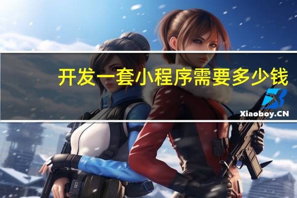 开发一套小程序需要多少钱