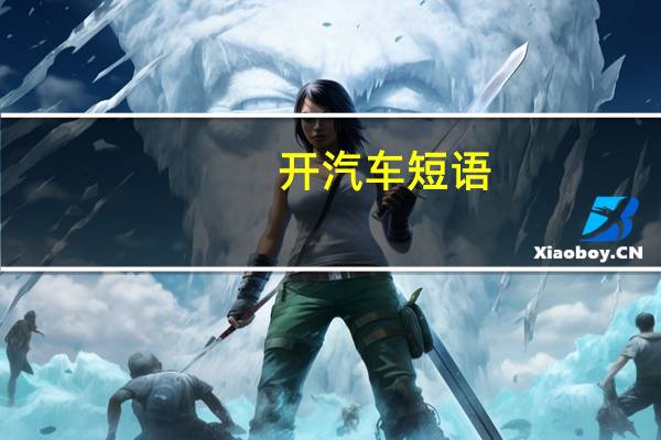 开汽车短语