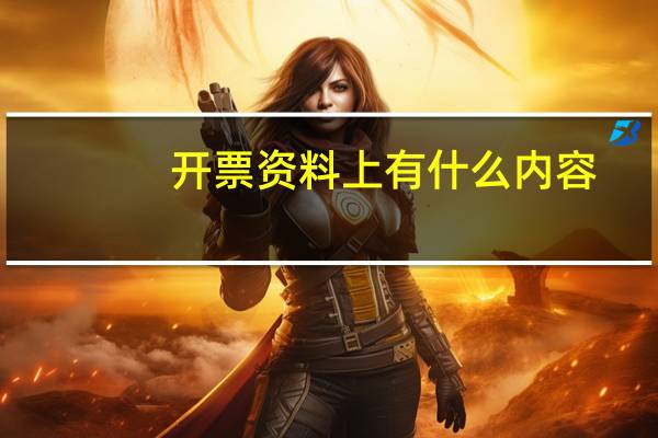 开票资料上有什么内容