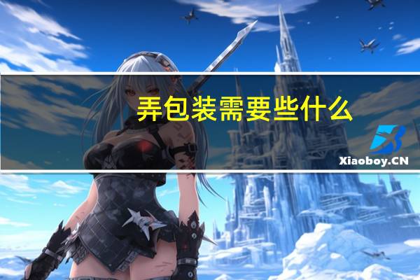 弄包装需要些什么