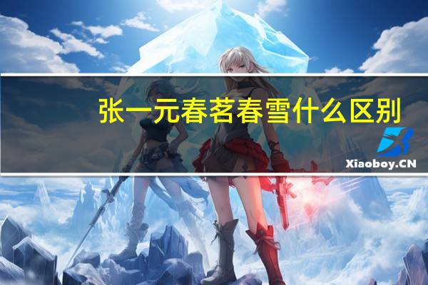 张一元春茗春雪什么区别