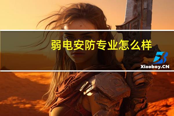 弱电安防专业怎么样
