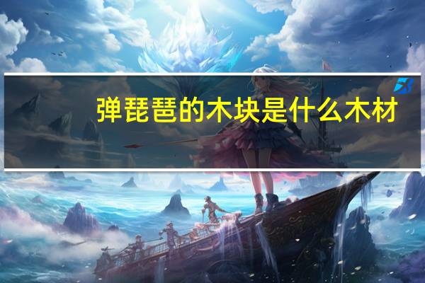 弹琵琶的木块是什么木材