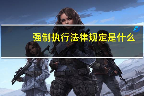 强制执行法律规定是什么