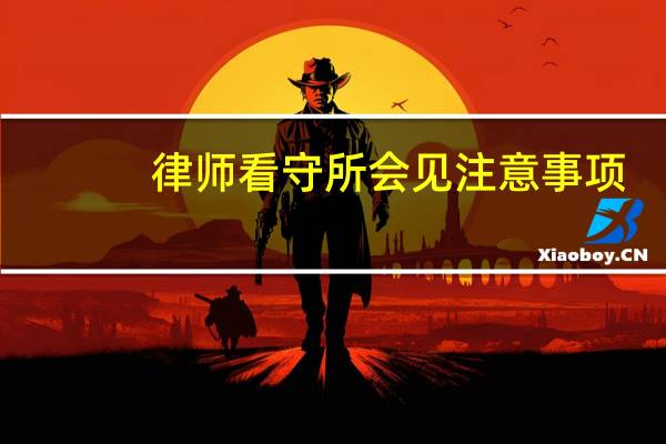 律师看守所会见注意事项