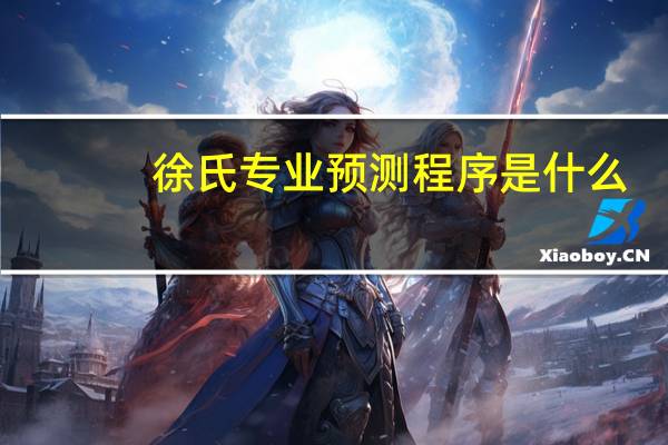 徐氏专业预测程序是什么
