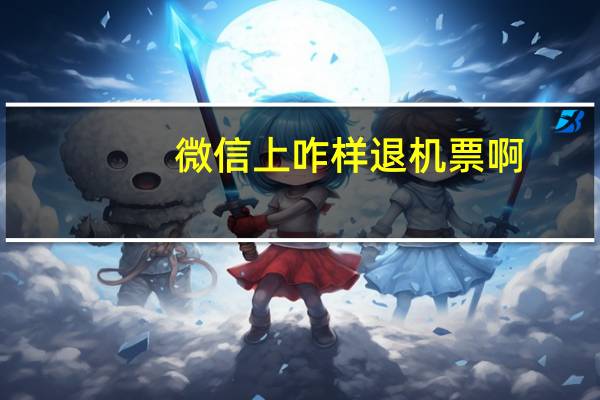 微信上咋样退机票啊