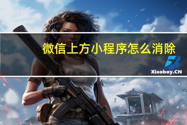 微信上方小程序怎么消除