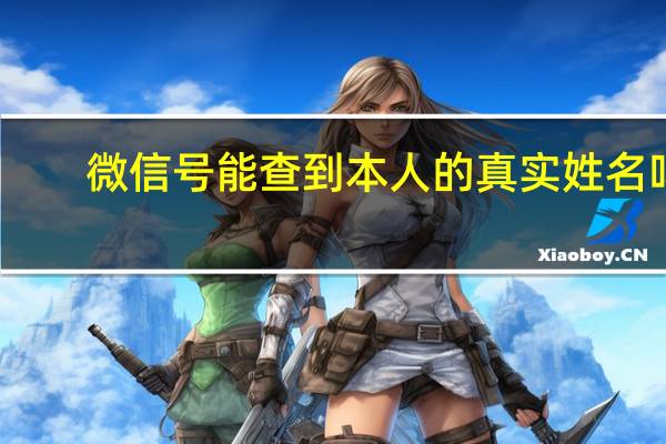 微信号能查到本人的真实姓名吗