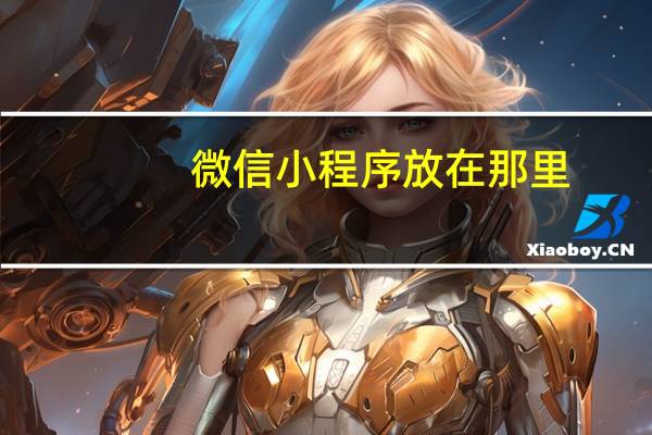 微信小程序放在那里