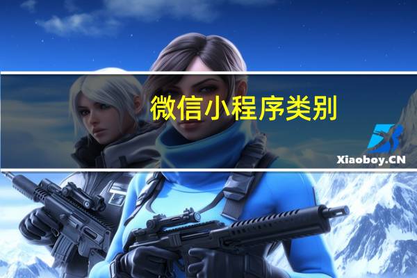 微信小程序类别