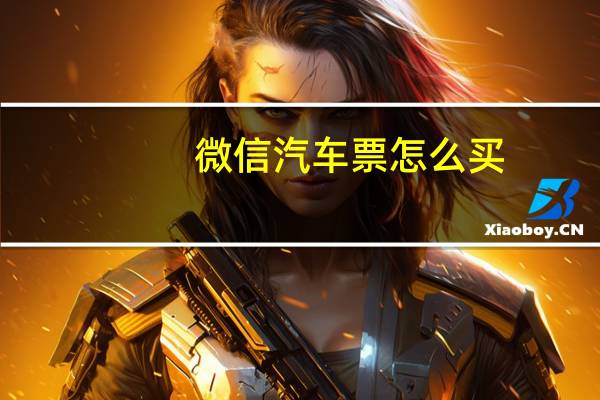 微信汽车票怎么买