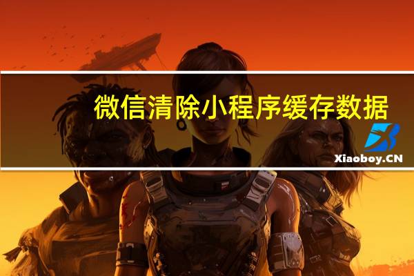 微信清除小程序缓存数据