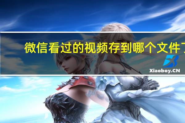 微信看过的视频存到哪个文件了