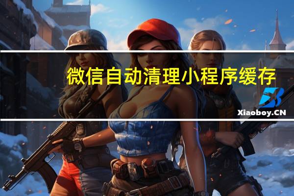 微信自动清理小程序缓存