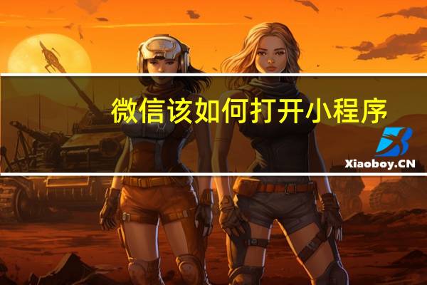 微信该如何打开小程序