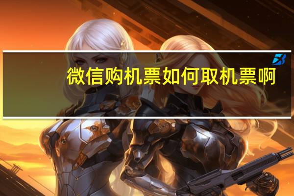 微信购机票如何取机票啊