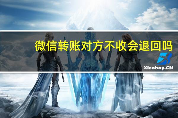 微信转账对方不收会退回吗